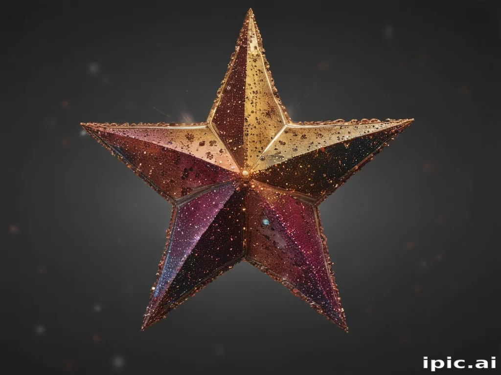 glitter star png