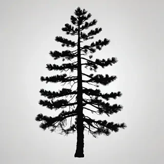 pine tree silhouette png