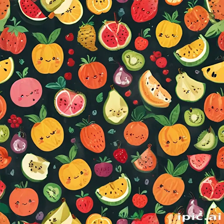 cute fruit backgrounds