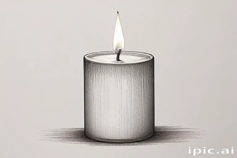 candle drawing