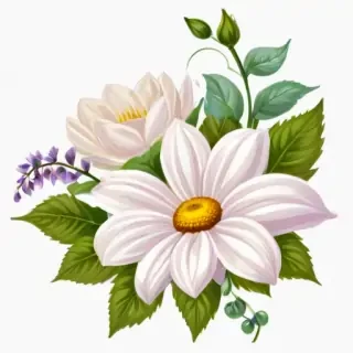 flowers clip art transparent background