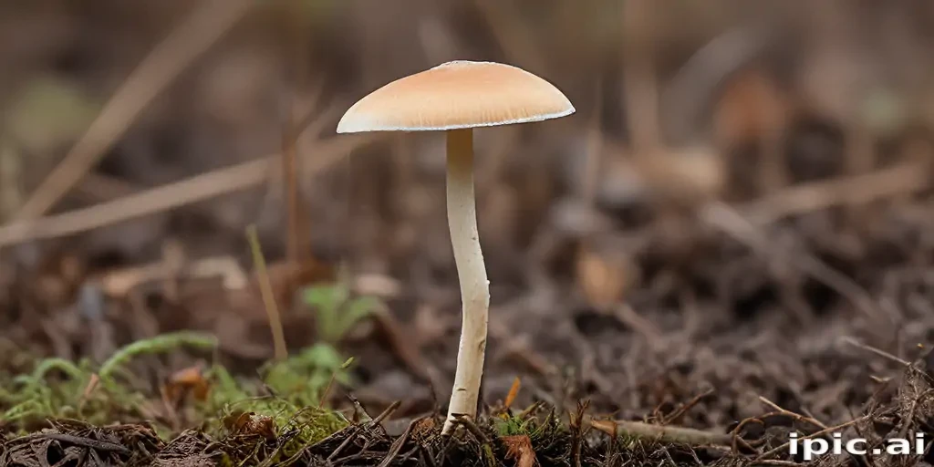 thin stemmed mushroom
