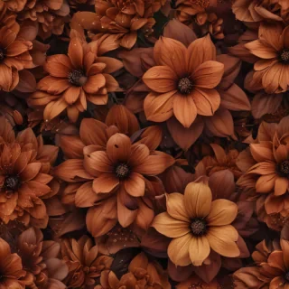 aesthetic brown flowers