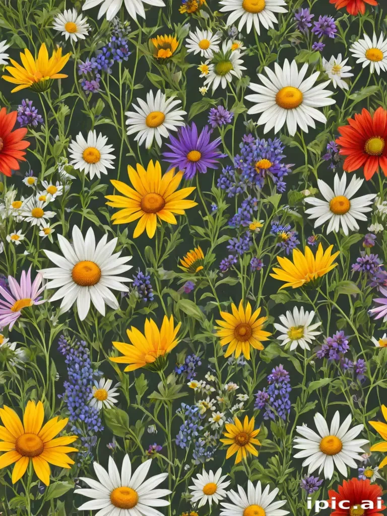 wildflowers transparent background