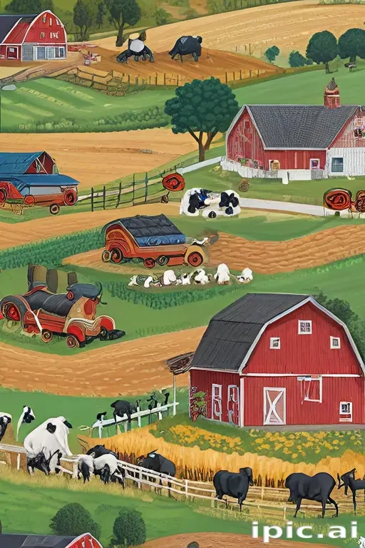 background of a farm