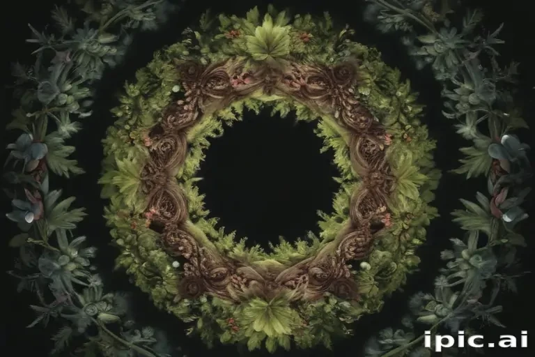 wreath drawing