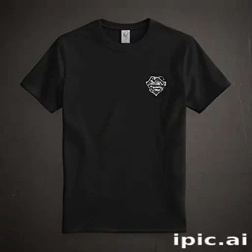 black tee mockup