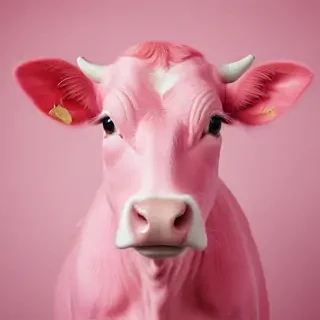 pink cow wallpaper
