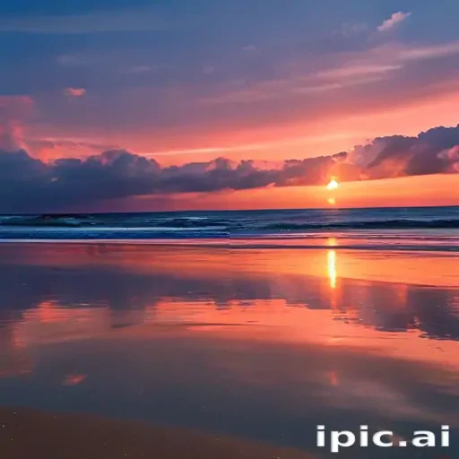 beach background sunset
