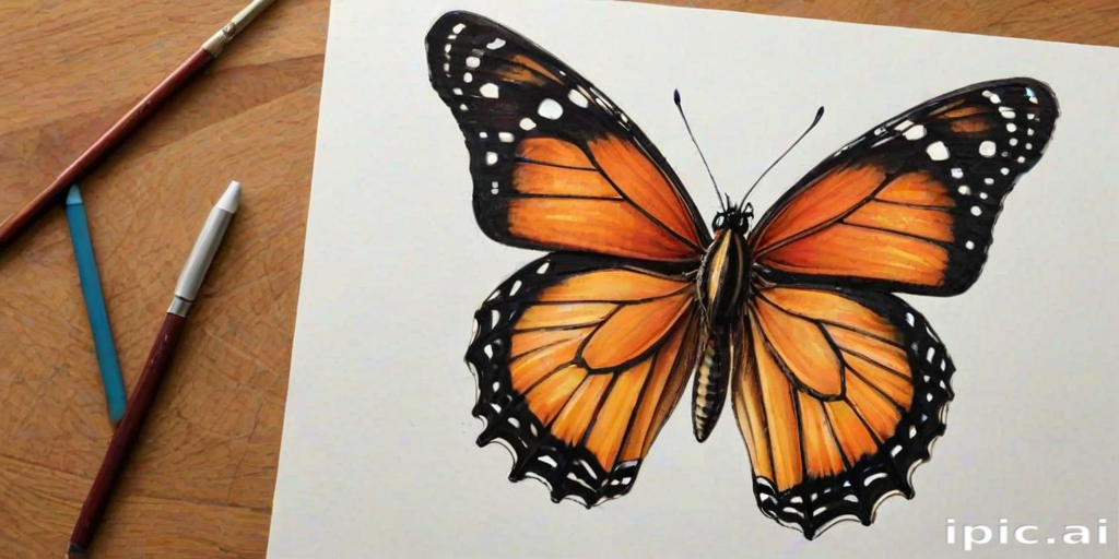 butterfly drawing picture