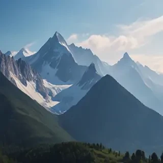 transparent mountains
