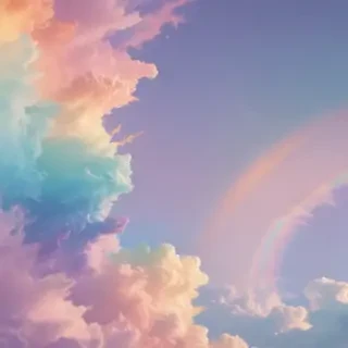 pastel rainbow bg