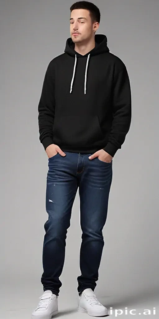 black hoodie mockup png