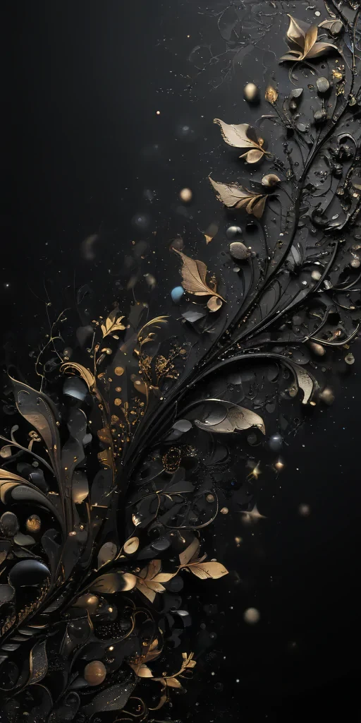 black background with glitter