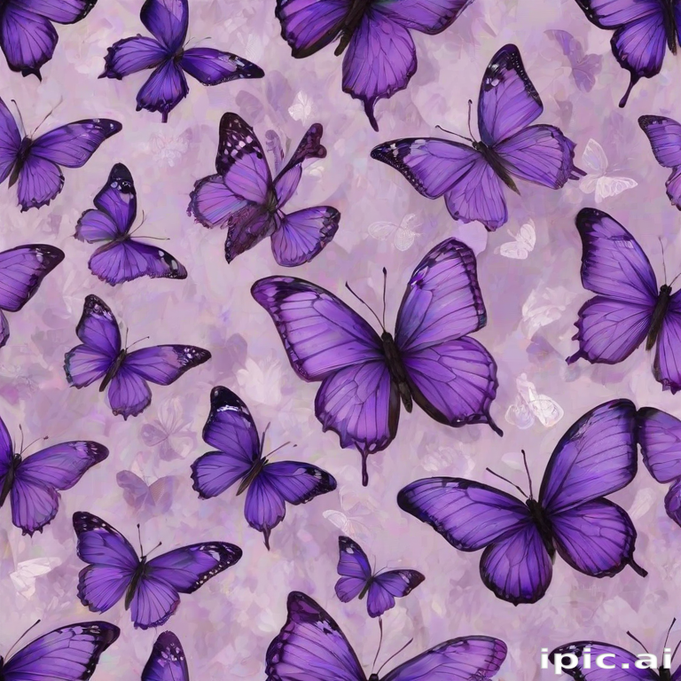 purple butterflies