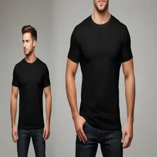high resolution black t shirt template