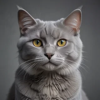 grey cat