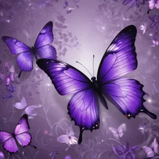 purple butterflies wallpaper
