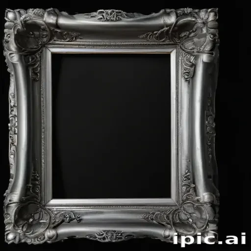 silver picture frame png