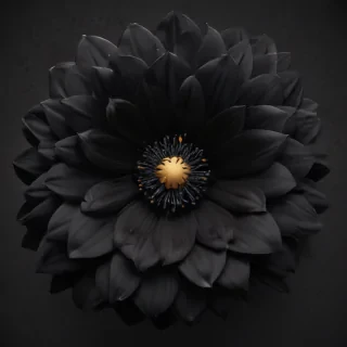 black flower