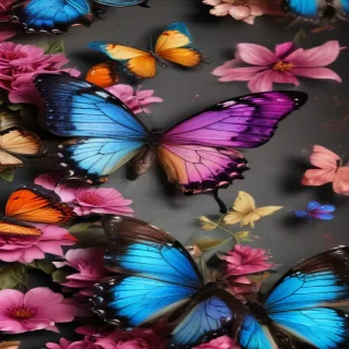butterfly wall paper