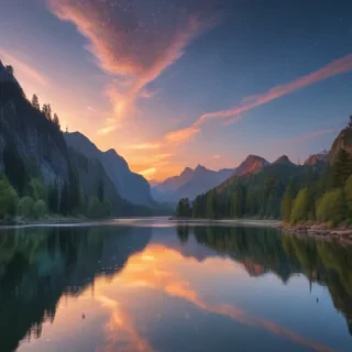 background lake