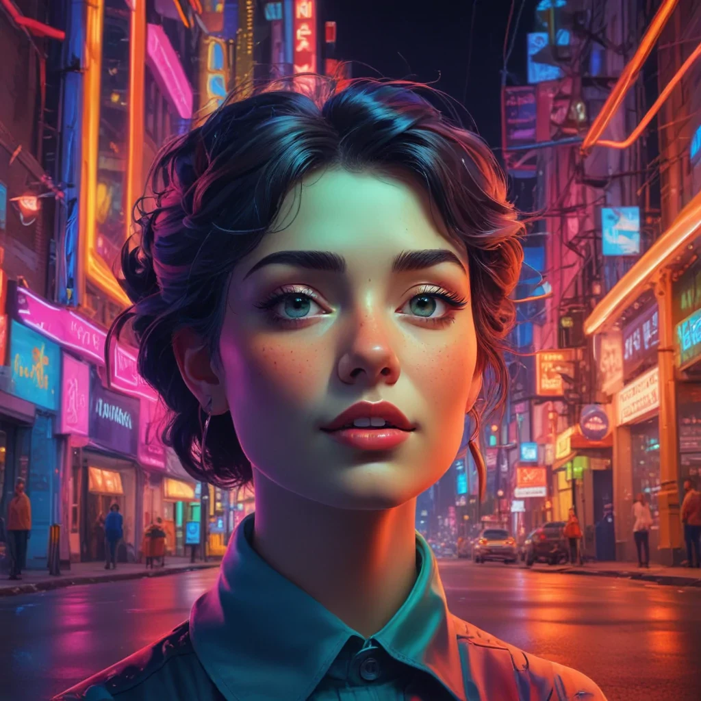 neon color background