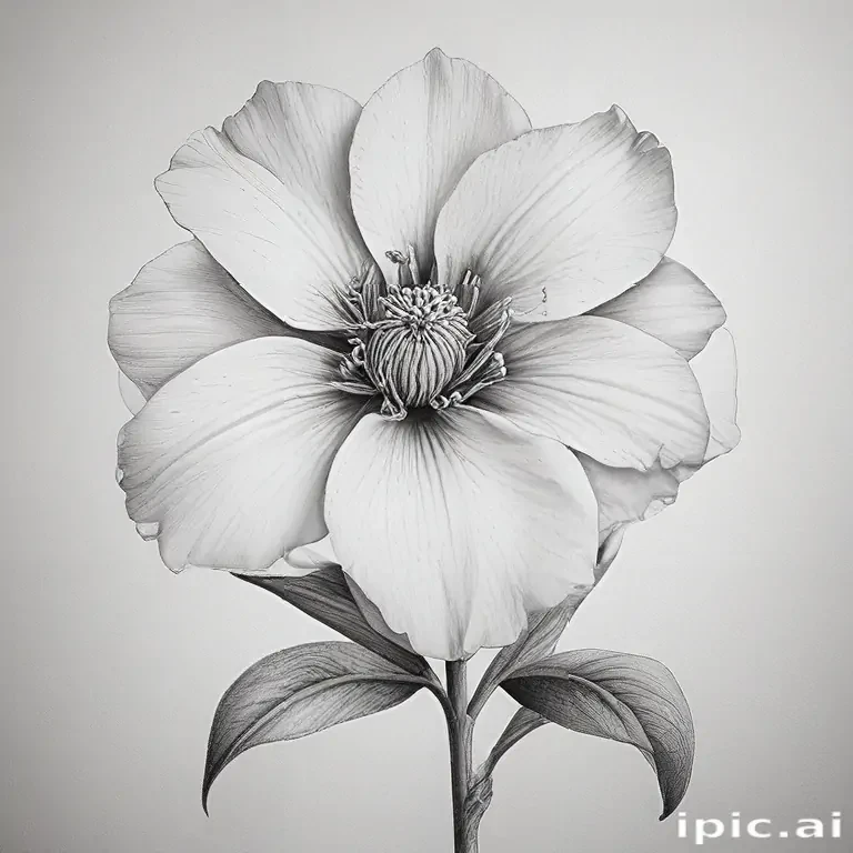 flower drawings pencil