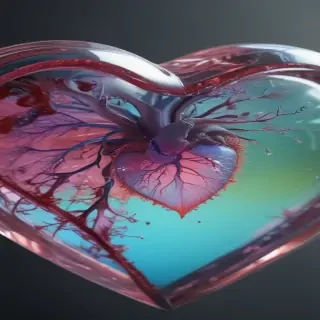 aesthetic transparent heart