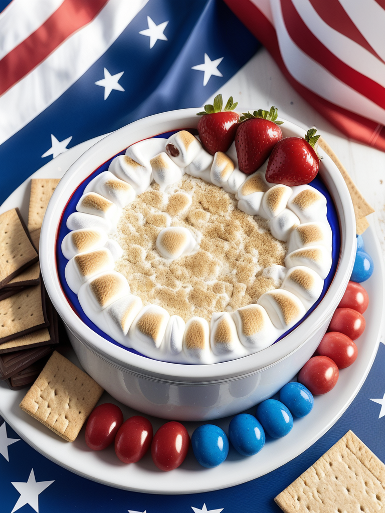 4th of july s'mores dip