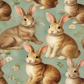 vintage bunnies