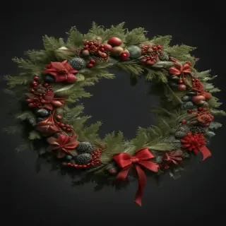 christmas wreath transparent