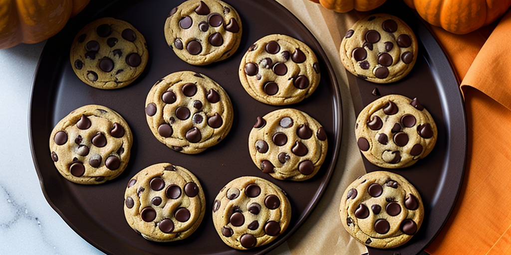 chewy pumpkin chocolate chip cookies