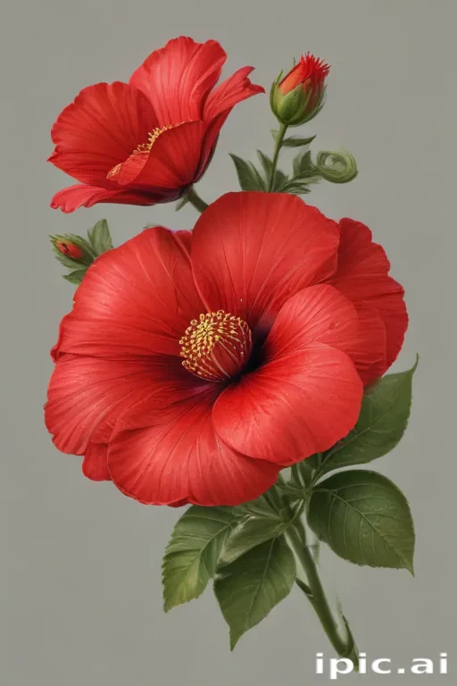 red flower png