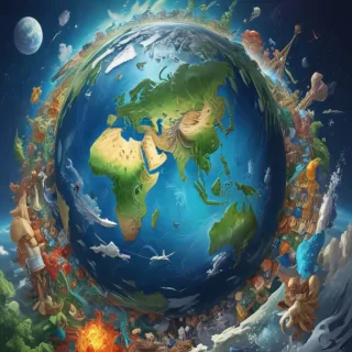 cartoon picture planet earth