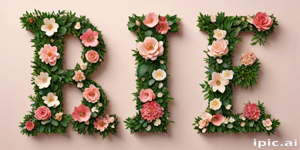 floral letters