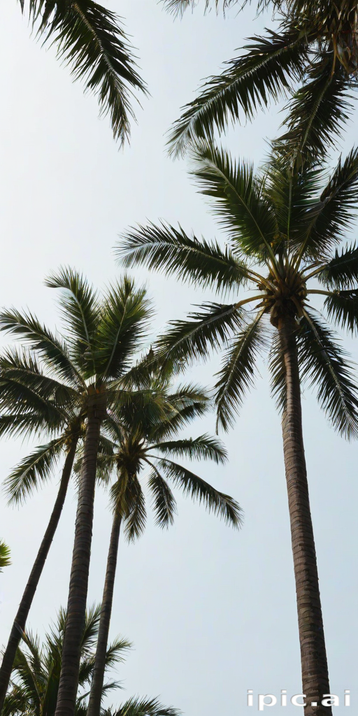 palm trees transparent