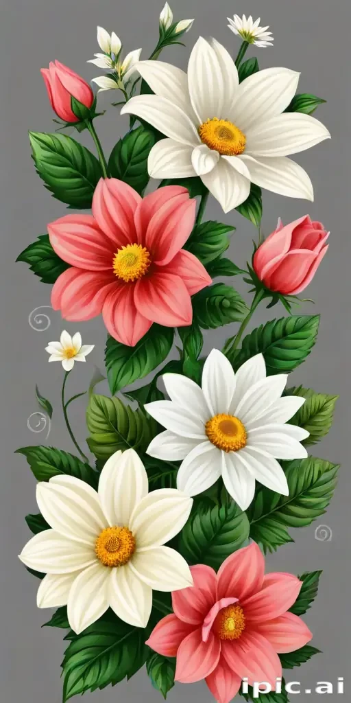 flowers clip art transparent background