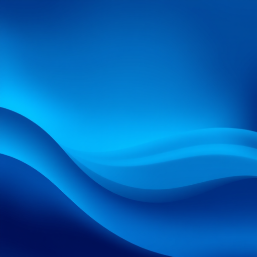 Create a smooth gradient background with flowing curves in deep blue tones, using a DSLR camera with a 50mm lens, f/1.8 aperture, ISO 100, and a shallow depth of field for a soft and ethereal effect.
