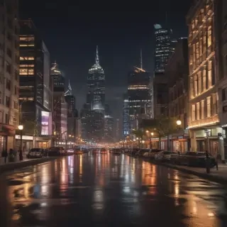 city lights background