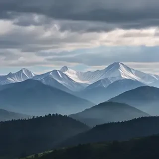 transparent mountains