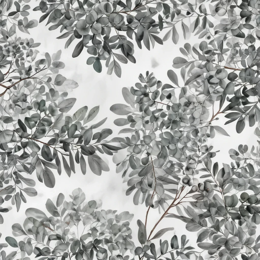 eucalyptus clipart black and white