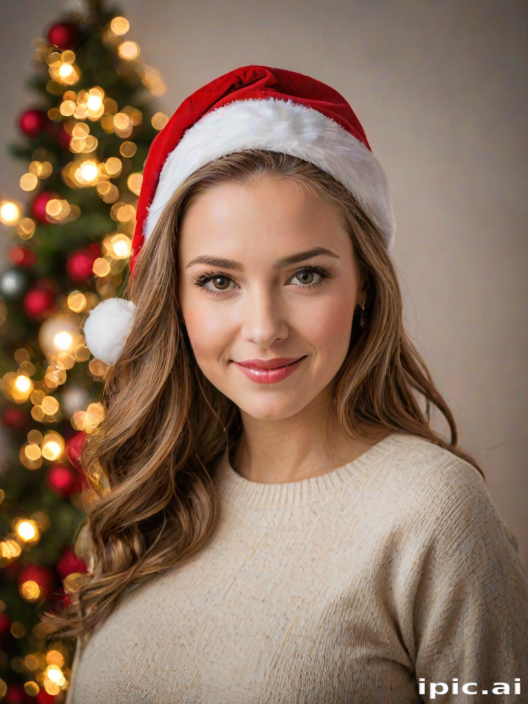 christmas background portrait