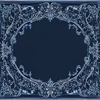 blue border design