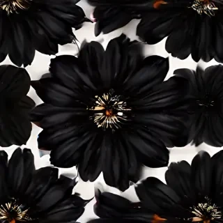 black flower