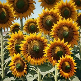 aesthetic sunflower background