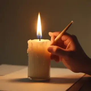candle drawing
