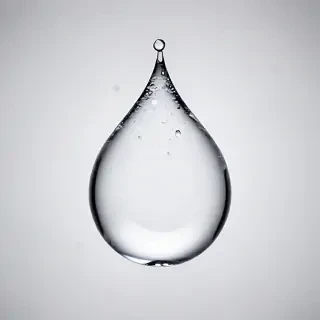 transparent water drop