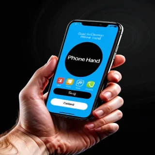 phone in hand png