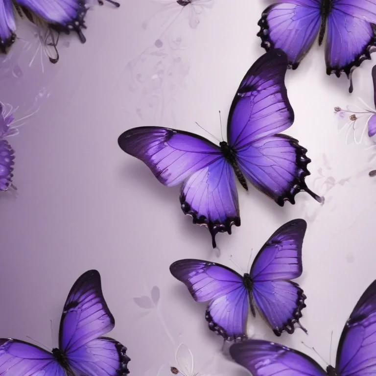 purple butterflies wallpaper